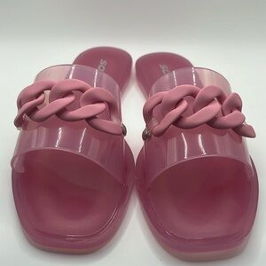 Women’s pink sandals by SODA size 9 Jelly feel.